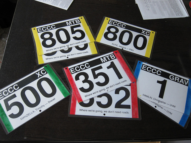 Personalized 2010 MTB plates.
